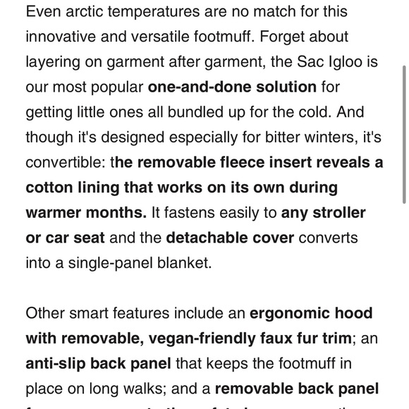 LE SAC IGLOO bunting - Large 18mo- 3T - Picture 7 of 10